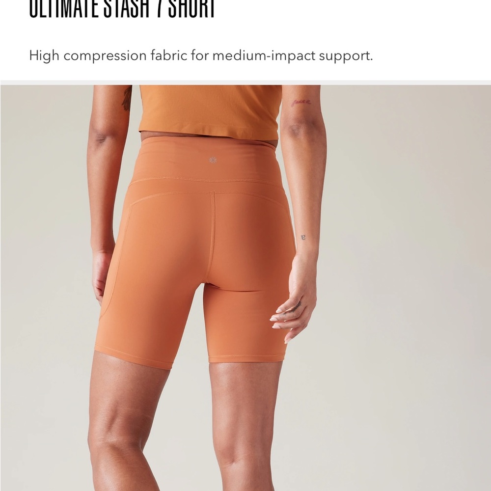 Brand new Athleta bike shorts.  Purchased wrong size. - Picture 5 of 6